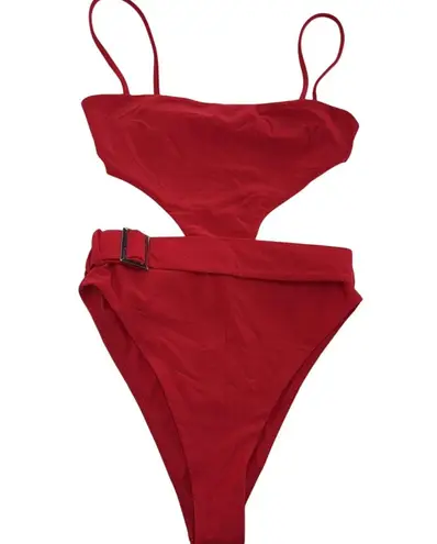 Camila Coelho Swimsuit Womens XS Red Paulista One Piece Cutout Monokini Swimwear