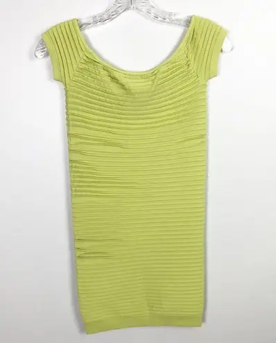 BCBGeneration  Bodycon Mini Dress Bright Lime Size XS Small