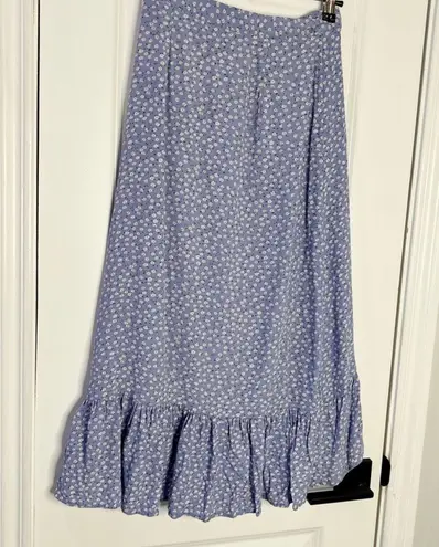 Rails Sky Blue Daisies Frida Nova Wrap Skirt