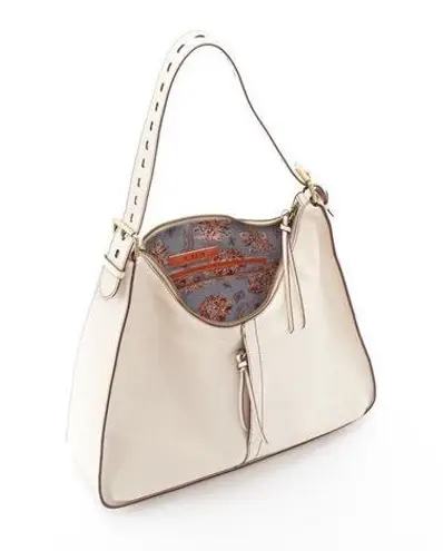Hobo International HOBO- Marley Bag Shoulder Purse Career Business Off-White Cream Leather