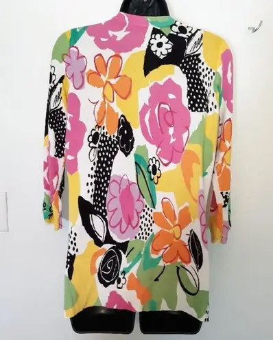 Cyrus multicolored floral button down cardigan