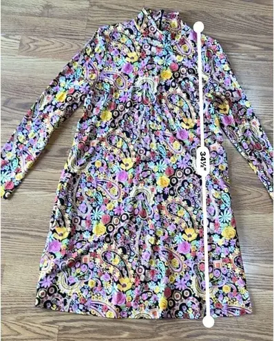 LA DOUBLEJ A line Suitcase Dress Tripping Nero in Fluid Jersey size XS Orange