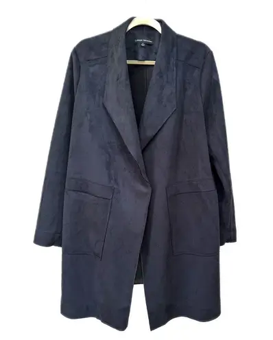 Catherine Malandrino - Faux Leather - Long Line Jacket Topper