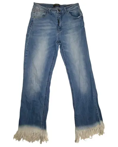 Black Label C'est Toi Womens Very Raw Hem Skinny Jeans Size 29 Blue