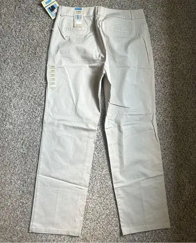 Dockers NWT Cream Tan Chinos Crisp Cotton Khakis Neutral Classic Vintage 12