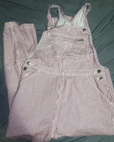 Pinstriped Overalls Multiple