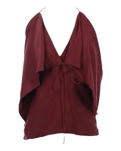 Robert Rodriguez new ✦ Sexy Strappy Silk Red Carpet Draped Cami Top ✦ Wine
