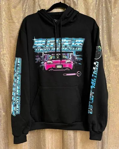 Fresh Laundry Japanese JDM Honda S2000 Black Pink Teal Sweater Large NEW Black