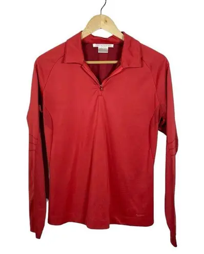 Nike  Golf Women’s Long Sleeve Quarter Zip Pullover in Red Size M