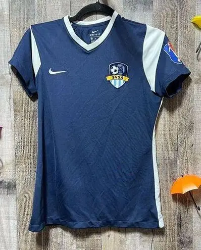 Nike  Dri-Fit Navy and White SVA 24 Soccer Jersey  M