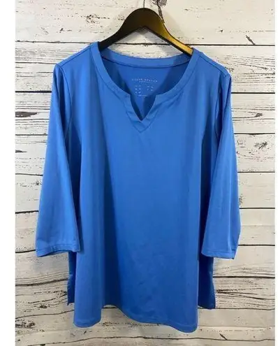 Susan Graver Women's Top 2XL Blue