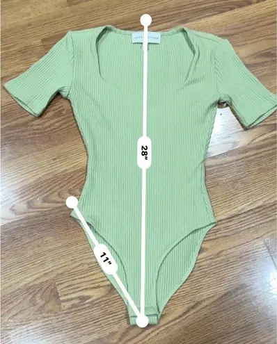 Mara Hoffman pistachio green Marlowe Body suit size xxs