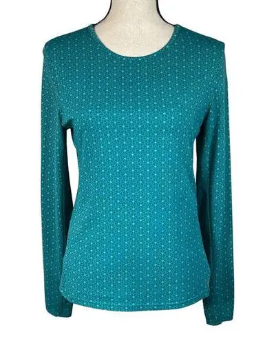 Hang Ten Small Rashguard Swim Top UPF 50+ Quick-Dry Long Sleeve Floral Crew Neck