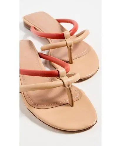 Mansur Gavriel Filo Flip Flops Sandals Sand/Papaya Womens Size 36 Orange