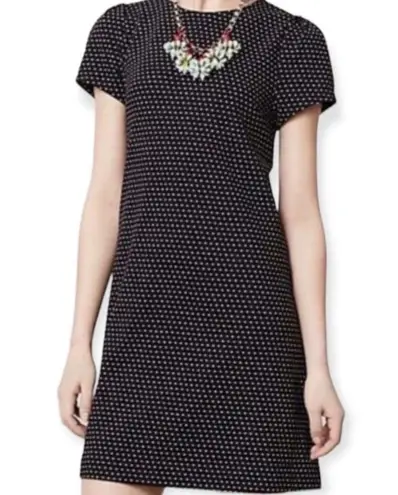 Maeve Anthropologie Polka Dot Pleated Puff Sleeve Size Small