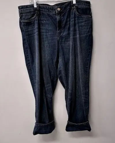 White House | Black Market  Slim Crop denim blue jeans denim size 14