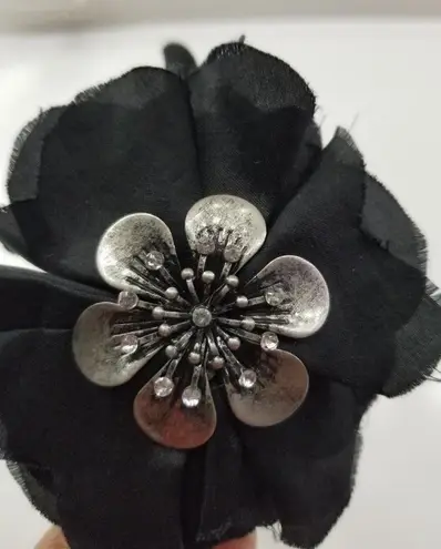 Black Flower Headband