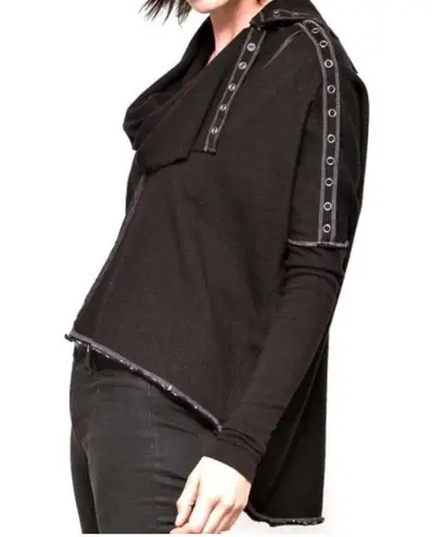 Raw Earth Wild Sky Boho Essential Junction Sweatshirt in Black Size XL