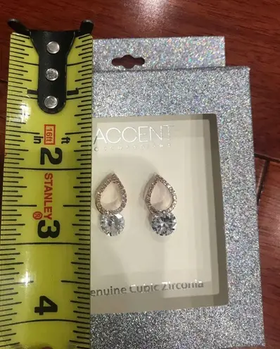 Accent Accessories Accent - Sparkly Tear Drop Earrings - NIB