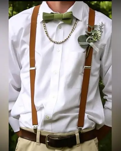 Brown Harness Suspenders Unisex Steampunk