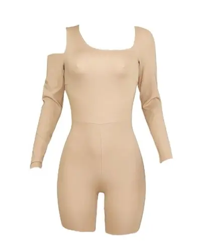 WOLFORD Warm Up Jumpsuit, Almond, 4 (US) Brown