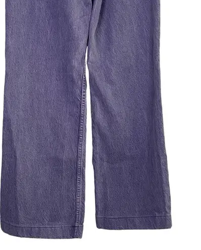 ZARA  90's Style High Waist Full Length Wide Leg Jeans 5 Pockets 0 Purple #2323