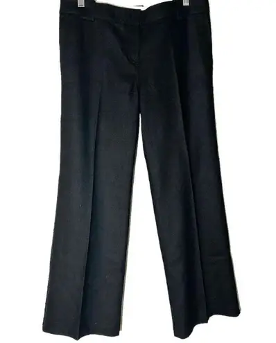 Proenza Schouler Black Wool Cashmere Blend Straight Leg Pants Size 8 luxury