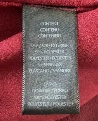 WAYF The Casey Plunge Neck Sleeveless Long Dress Burgundy Small!