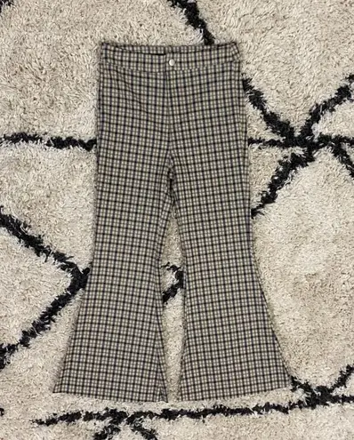 Miou Muse Plaid Flared Pants