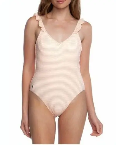 New! POLO RALPH LAUREN Striped Ruffled One