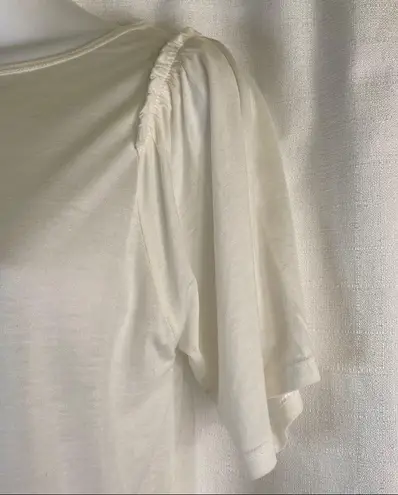 Massimo Dutti Short Sleeve TShirt Off White New XS