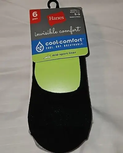 Hanes 6 pr. No show socks