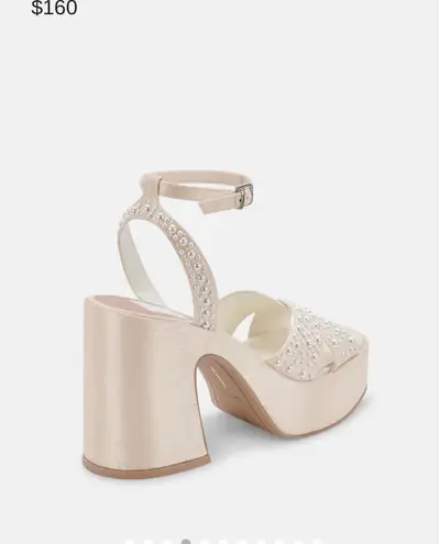 Dolce Vita Wessi Pearl Heels White Size 9