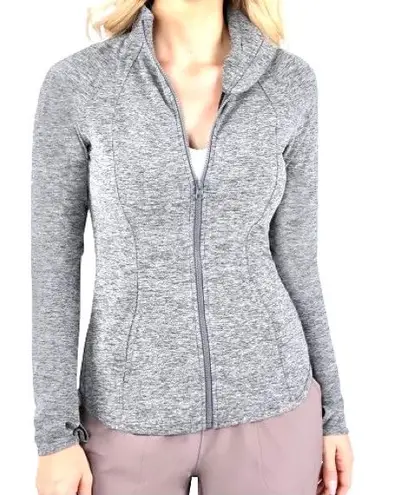 NWOT Women’s Track Jacket Size:S Grey & White Long Sleeves Gray