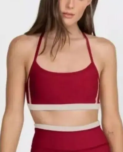 Johnny Was NWT Calme Endurance Cross Back Bra in Red Size L