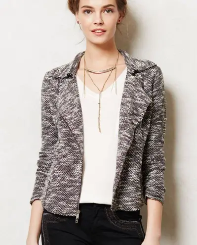 Anthropologie Anthro Saturday Sunday marled terry moto jacket