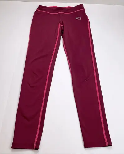 Kari Traa Womens Size XS Pink Leggings Athletic Workout Fitness Gym Running