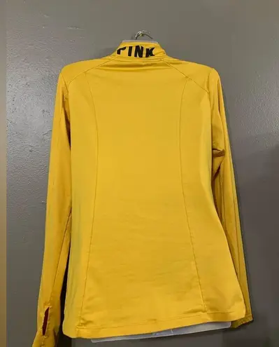 Victoria's Secret PINK Yellow Quarter Zip Top