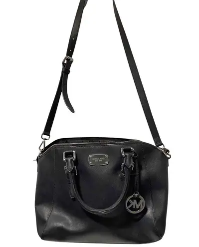 Michael Kors 35H5SC6S3L Ciara Large Satchel Handbag - Black