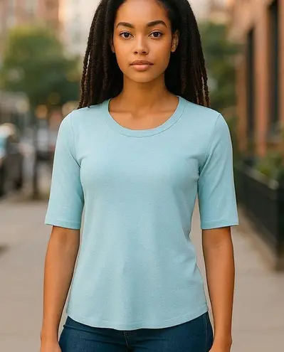 Michael Stars Light Green Body Hugging Pullover Top ~ Women's One Size Fits Most