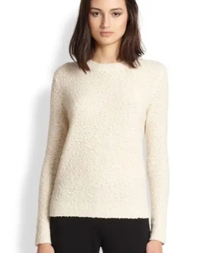 Theory ✨  Boucle Texture Knit Cream Sweater✨