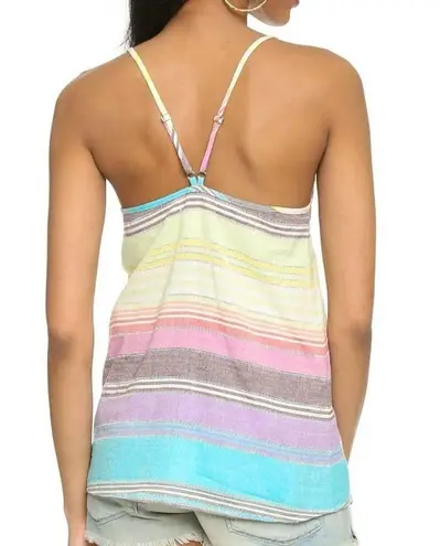 Mara Hoffman Gauze Rainbow Stripe Tank Top XS
