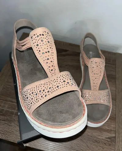 Jenny Bird Jenny Damen Korsika-Sport Relax Sole Active Cushioned Velcro Bling Sandals Sz 9