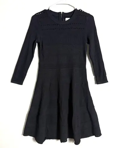 Eliza J sz M black knit mini dress