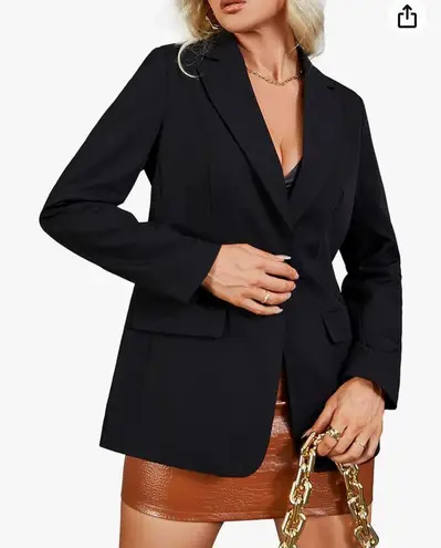 Bellivera Women's Blazer Jacket Casual Solid Long Sleeve Open Front Office Work Outwear