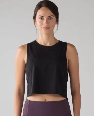 Lululemon Back Cut-out Cropped Tank