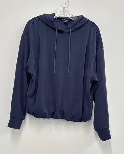 Athleta  Blue Seasoft Bubble Hem Hoodie in a navy blue color - Size S - Image 1