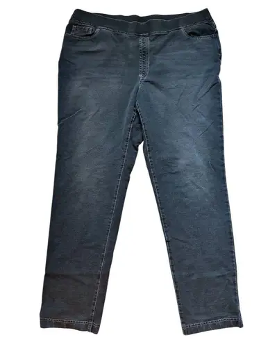 Pure Jill Women's L Black Skinny Stretch Denim Jeans High Rise Size 12