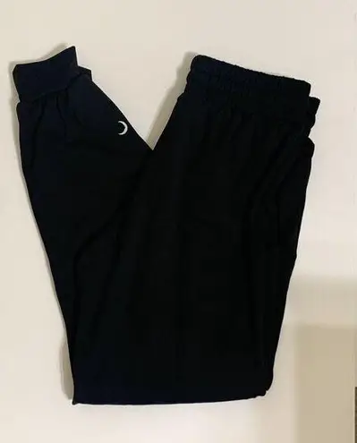 Zyia  Active Joggers Size Small Black With Drawstring And Pockets