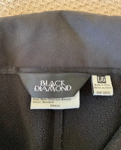 Black Diamond Black Soft Shell Jacket